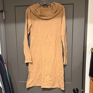 Patrizia Luca Tan Mini Dress